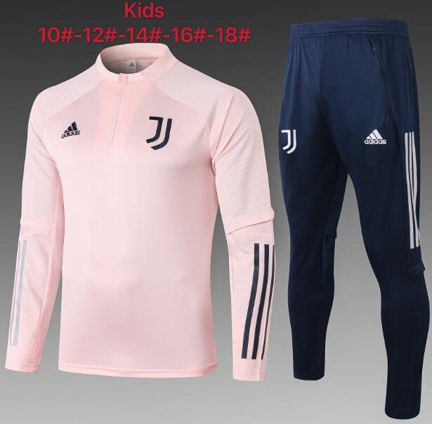 Juventus Kids Pink Sweatshirt and Pants Youth Training Kits 2020/21